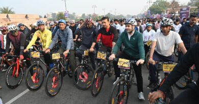 खेल मंत्री ने “Sunday on Cycles” कार्यक्रम में दिया फिटनेस का मंत्र