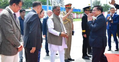 म्यांमार के राष्ट्रपति का जयपुर एयरपोर्ट पर हुआ भव्य स्वागत